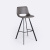 Стул барный Аликанте темно-серый фото Стул барный Аликанте темно-серый. Фото №1