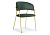Стул Kamelia dark green / gold