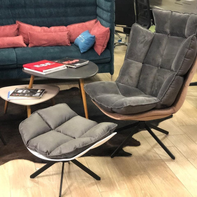 Банкетка DC-1565F(F2) коричневый HE510-24B/ноги металл фото Банкетка DC-1565F(F2) коричневый HE510-24B/ноги металл. Фото №5