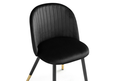 Стул Gabi black / black / gold фото Стул Gabi black / black / gold. Фото №4
