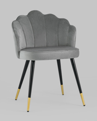 Стул Камилла велюр серый фото Стул Камилла велюр серый. Фото №3
