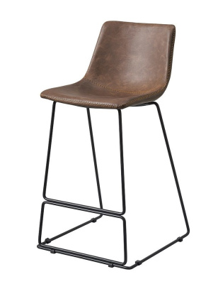 Полубарный стул CQ-8347B brown 2075. Фото №2