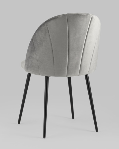 Стул Логан велюр серый. Фото №7