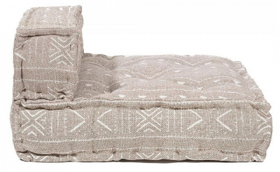 Модуль мягкий со спинкой  Secret De Maison SILESIA (mod. 10098) cotton Kilim, 80х80х43см, бежевый фото Модуль мягкий со спинкой  Secret De Maison SILESIA (mod. 10098) cotton Kilim, 80х80х43см, бежевый. Фото №2