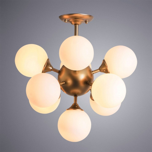 Люстра на штанге Arte Lamp Fobos A2704PL-9SG фото Люстра на штанге Arte Lamp Fobos A2704PL-9SG. Фото №2