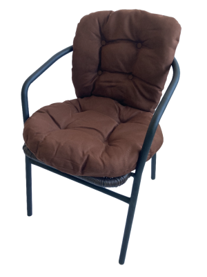 Кресло BISTRO с коричневой подушкой фото Кресло BISTRO с коричневой подушкой. Фото №2