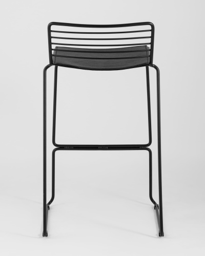 Стул полубарный Danny черный с черной подушкой. Фото №6