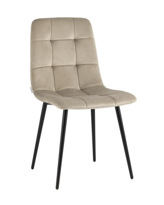 Стул Одди велюр бежевый. Фото