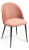 Стул MONRO (mod. 710) ткань/металл, 56х51х80 см, высота до сиденья 47 см, коралловый barkhat 15 /черный (поставляется по 4 шт). Фото №1