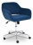 Кресло MODENA хром флок , синий, 32. Фото №1