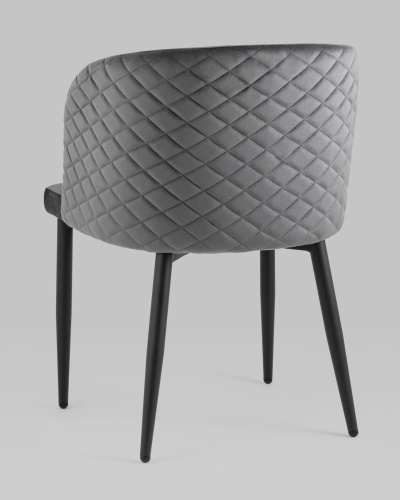 Стул Оскар велюр серый. Фото №7