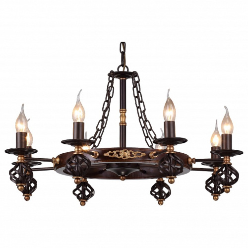 Подвесная люстра Arte Lamp Cartwheel A4550LM-8CK. Фото №1