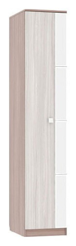 Гармония Шкаф 1-створчатый ясень шимо темный/ясень шимоСветлый. Фото №1