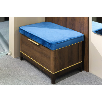 Стул Blossom с подушкой темно-бирюзовый. Фото