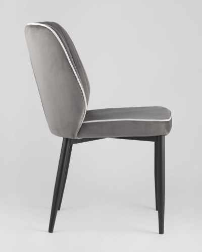 Стул Лоренс велюр антрацитовый. Фото №5