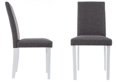 Стул деревянный Стул Gross white / dark grey. Фото