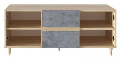 Киото СТЛ.339.03 Тумба под ТV Дуб небраска/Бетон тёмный. Фото №2