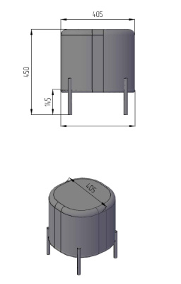 Пуф малый Gawaii Светл серый. Фото