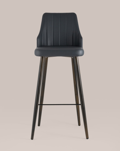 Стул барный Коналл экокожа антрацит. Фото №5