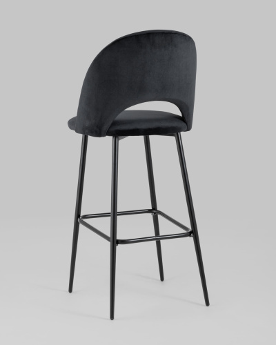 Стул барный Меган велюр черный. Фото №7
