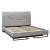 Кровать с ортопедическим основанием и ящиком 1.4 Loft Alberta Браун фото Кровать с ортопедическим основанием и ящиком 1.4 Loft Alberta Браун. Фото №4