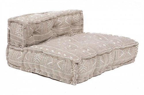 Модуль мягкий со спинкой  Secret De Maison SILESIA (mod. 10098) cotton Kilim, 80х80х43см, бежевый. Фото №1