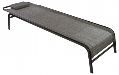 Шезлонг с регулируемой спинкой KEMER Черный фото Шезлонг с регулируемой спинкой KEMER Черный. Фото №2