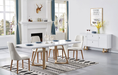 Буфет TG1692B белый/ясень. Фото