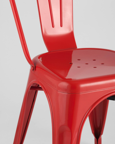 Стул TOLIX красный глянцевый. Фото №8