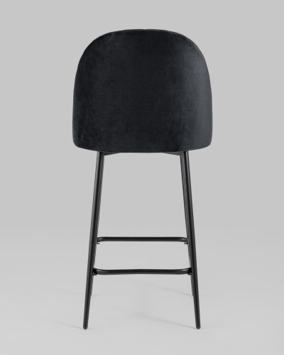 Стул полубарный Марсель велюр черный. Фото №6
