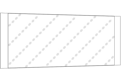 Зеркало НМ 011.90 Дуб Бунратти. Фото