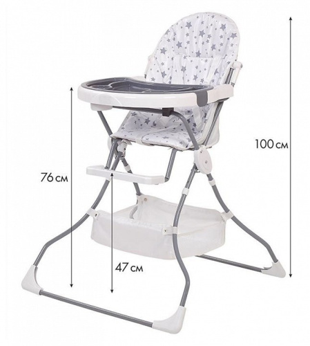 Стул для кормления Polini Kids 252, белый. Фото №12