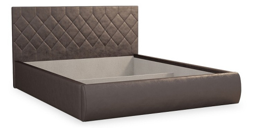 Ника Кровать 1.6 шоколад (экокожа). Фото №1