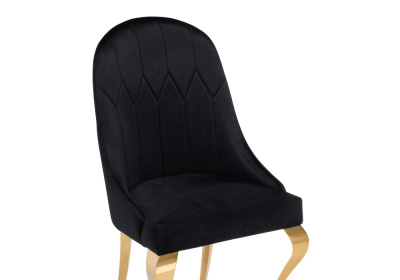 Стул на металлокаркасе Gustav black / gold. Фото