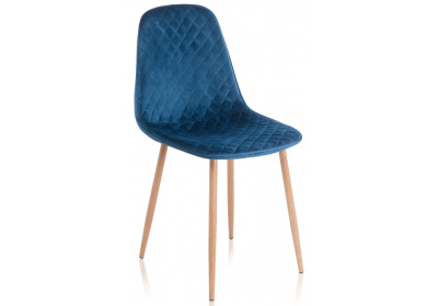 Стул Capri dark blue / wood. Фото