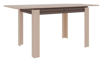 Гермес 1 Стол обеденный Дуб млечный/венге фото Гермес 1 Стол обеденный Дуб млечный/венге. Фото №2