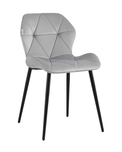 Стул Эдвин велюр серый. Фото №1