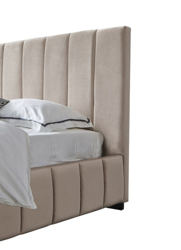 Кровать 8855 бежевая (1400X2000). Фото №12