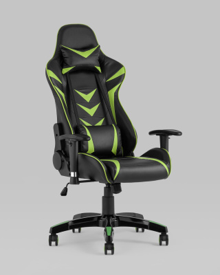 Кресло игровое TopChairs Corvette зеленое. Фото №3